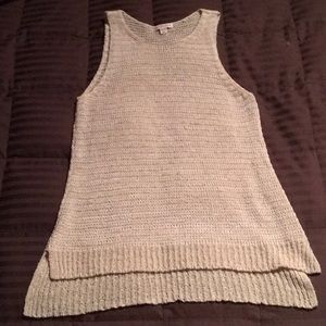Light-weight sweater tank.